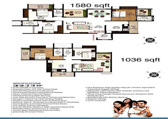 Neekanth Heights, Nashik - 2/3 BHK Apartment