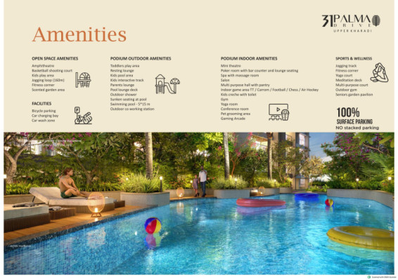 31 Palma Drive, Pune - 2/3 BHK Apartment