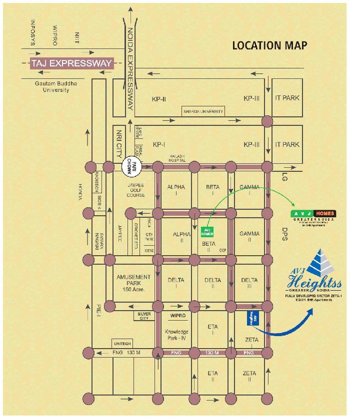 AVJ Heights, Greater Noida - 1, 2, 3, and 4 BHK Apartments