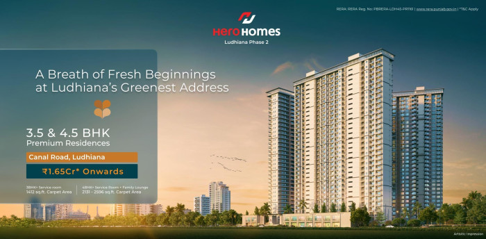Hero Homes Phase 2, Ludhiana - 2/3 BHK Apartment