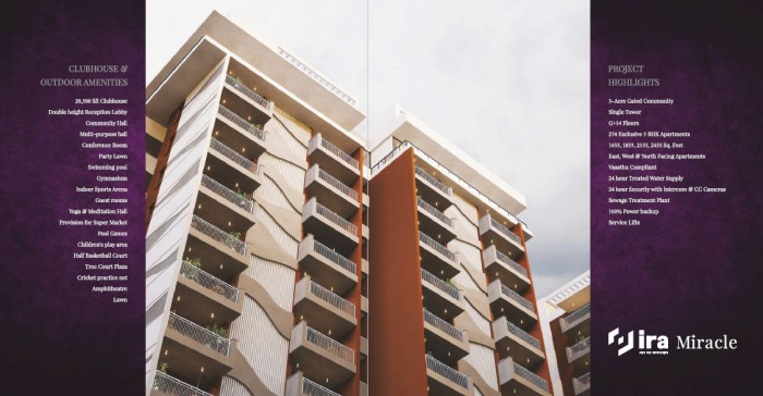 Ira Miracle, Hyderabad - 3 BHK Blissful Homes