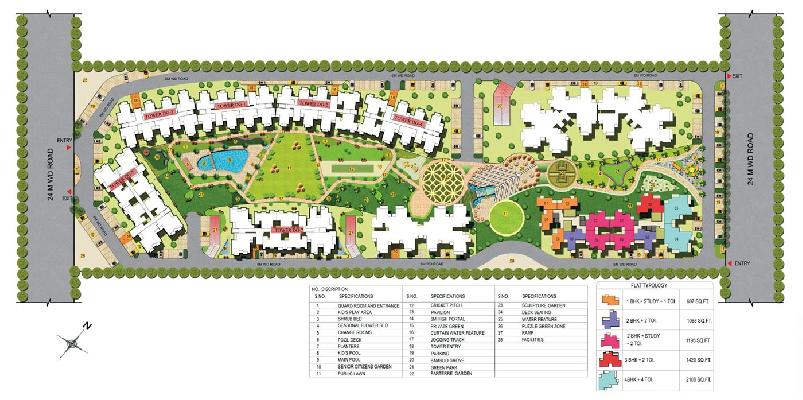The Western Star, Greater Noida - 1.5, 2, 2.5, 3, 4, 5 BHK Apartments