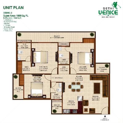 Sethi Venice, Noida - 3/4 BHK Apartments
