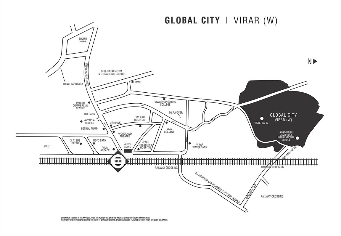 Global City in Virar West by Rustomjee