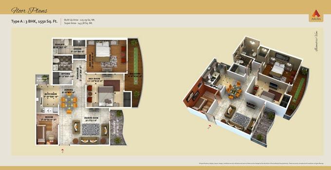 Aruba, Lucknow - 3/4 BHK Apartments