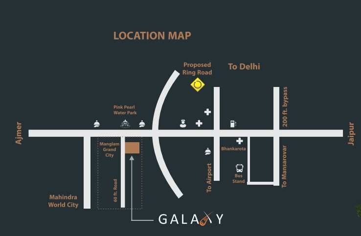 2 BHK Apartment 931 Sq.ft. for Sale in Ajmer Road, Jaipur