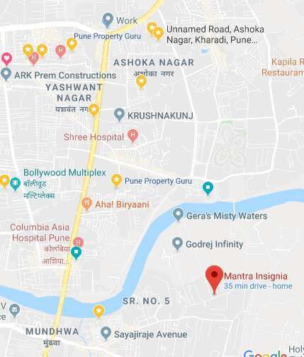 2 BHK Apartment 1000 Sq.ft. for Sale in Keshav Nagar, Pune