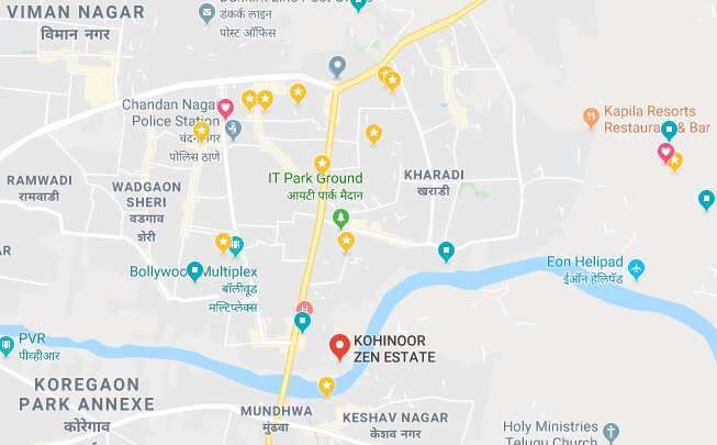 2 BHK Apartment 1002 Sq.ft. for Sale in EON Free Zone, Pune, Kharadi, 