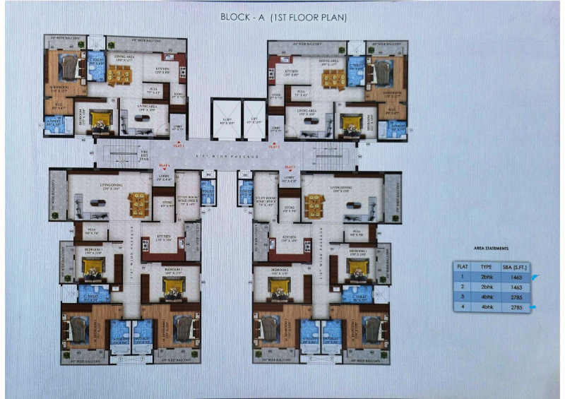 2 BHK Apartment 1030 Sq.ft. for Sale in Bariatu, Ranchi