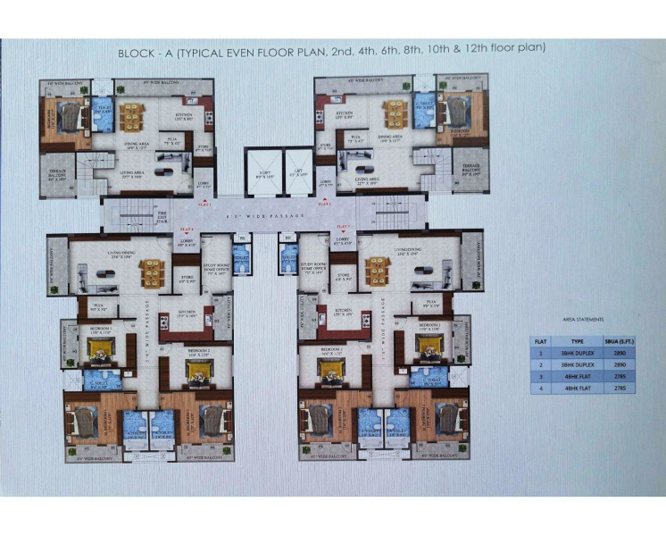 3 BHK Apartment 1693 Sq.ft. for Sale in Bariatu, Ranchi