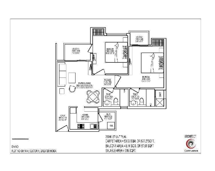 2 BHK 1050 Sq.ft. Apartment for Sale in Sector 1 Greater Noida West