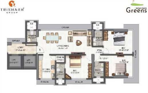 3 BHK Apartment 1625 Sq.ft. for Sale in Chembur, Mumbai