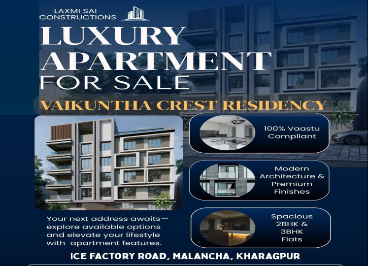 2 BHK 920 Sq.ft. Apartment for Sale in Malancha, Kharagpur