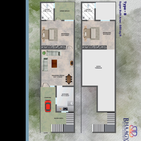 2 BHK 880 Sq.ft. House for Sale in Airport Ring Road, Bhuj