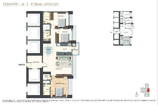 3 BHK Flat for Sale in Western Express Highway, Malad East, Mumbai