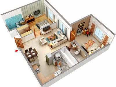 2 BHK Apartment 1200 Sq.ft. for Rent in Kokanipada,