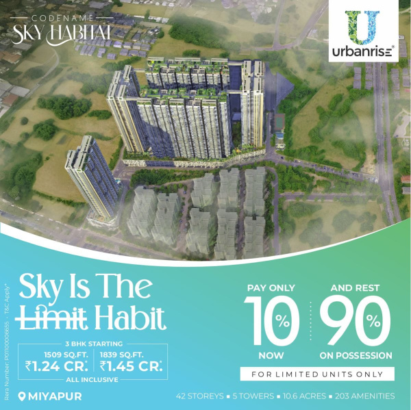 3 BHK Apartment 1839 Sq.ft. for Sale in Miyapur, Hyderabad
