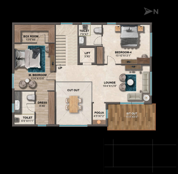 3 BHK 3819 Sq.ft. Villa for Sale in Ibrahimpatnam, Hyderabad