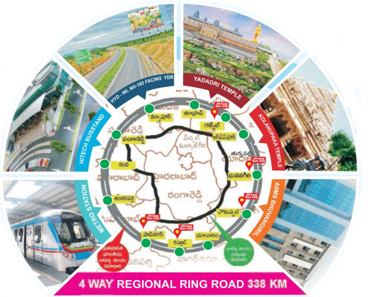  183 Sq. Yards Residential Plot for Sale in Kolanupaka, Yadadri Bhuvanagiri