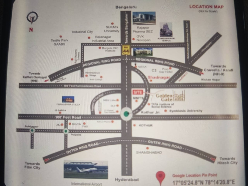  301 Sq. Yards Residential Plot for Sale in Shadnagar, Hyderabad