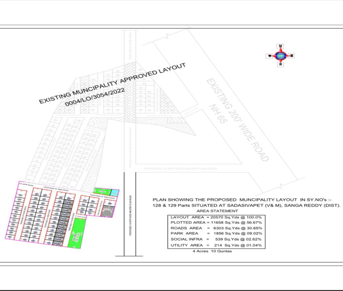  261 Sq. Yards Residential Plot for Sale in Sadasivpet, Sangareddy