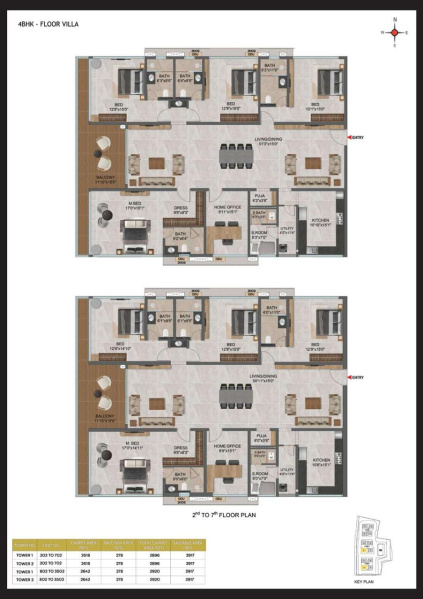 4 BHK 3917 Sq.ft. Apartment for Sale in Attapur, Hyderabad