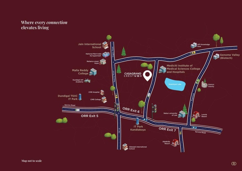 5 BHK 270 Sq. Yards Villa for Sale in Kandlakoya, Hyderabad