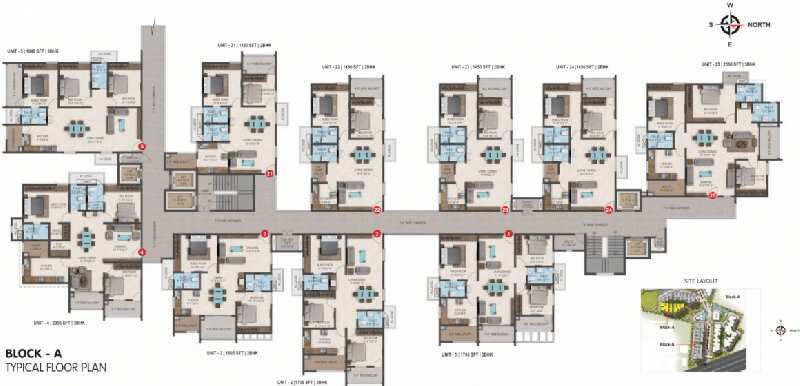 2 BHK Apartment 1260 Sq.ft. for Sale in Bandlaguda Jagir, Hyderabad