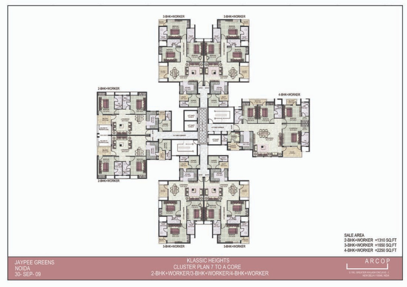 3 BHK Apartment 1400 Sq.ft. for Sale in Sector 134 Noida