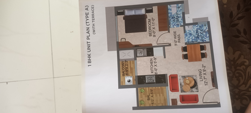 1 BHK Apartment 632 Sq.ft. for Sale in Ghotkamp Koyana Vele, Taloja, Navi Mumbai