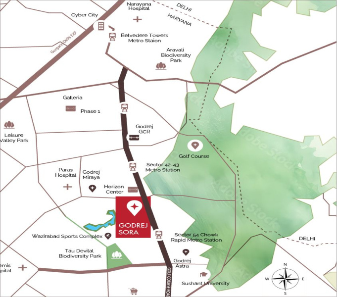 4 BHK Apartment 3050 Sq.ft. for Sale in Sector 53 Gurgaon