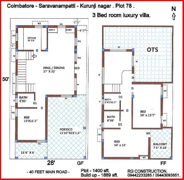 5 BHK Residential Apartment 1200 Sq.ft. for Sale in Madampatti, Coimbatore