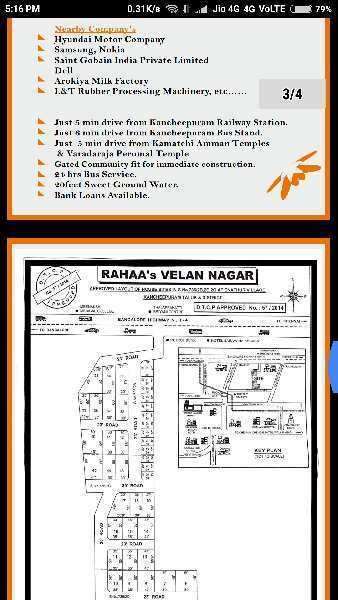  Residential Plot 600 Sq.ft. for Sale in Enathur, Kanchipuram