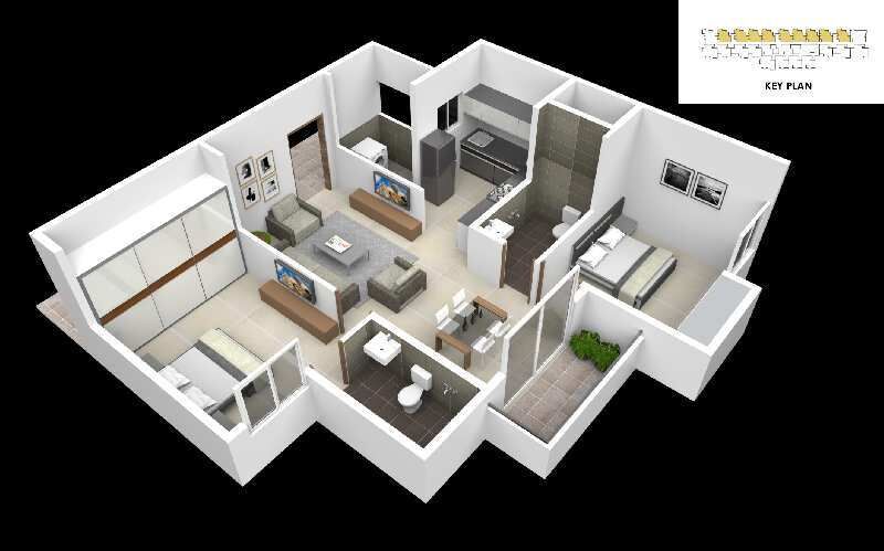 2 BHK Apartment 975 Sq.ft. for Sale in Chandapura, Anekal Road, Bangalore