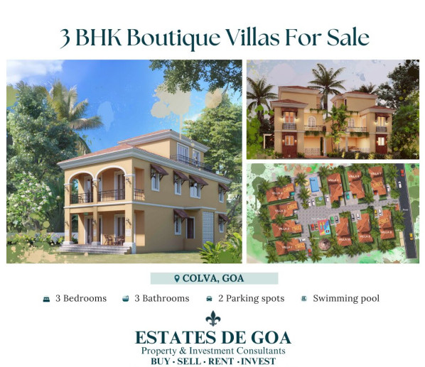 3 BHK Villa 289 Sq. Meter for Sale in Colva, South Goa, 