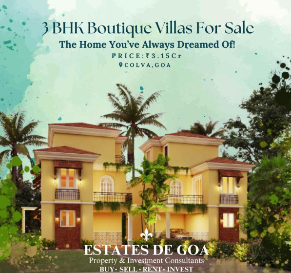 3 BHK Villa 289 Sq. Meter for Sale in Colva, South Goa, 
