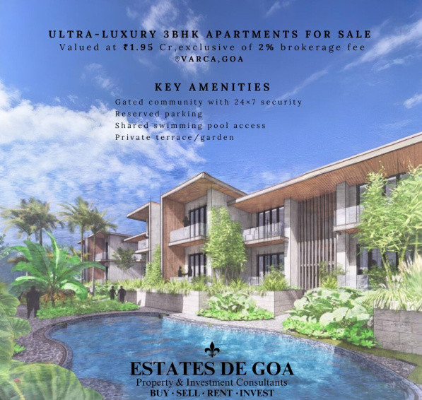 3 BHK Apartment 155 Sq. Meter for Sale in Varca, Goa