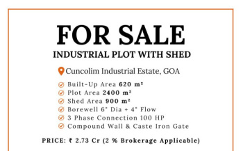  Industrial Land for Sale in Cuncolim, Goa