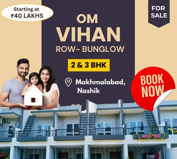 2 BHK 932 Sq.ft. House for Sale in Makhmalabad, Nashik