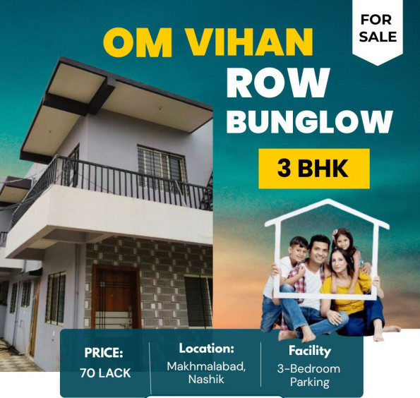 3 BHK 1023 Sq.ft. House for Sale in Makhmalabad, Nashik