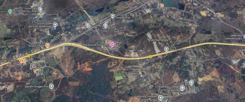  61000 Sq.ft. Commercial Land for Sale in Handapa, Angul