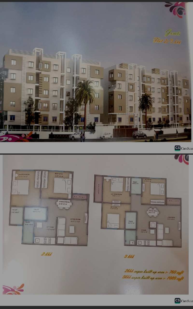 3 BHK Apartment 1080 Sq.ft. for Sale in Hirak Road, Dhanbad