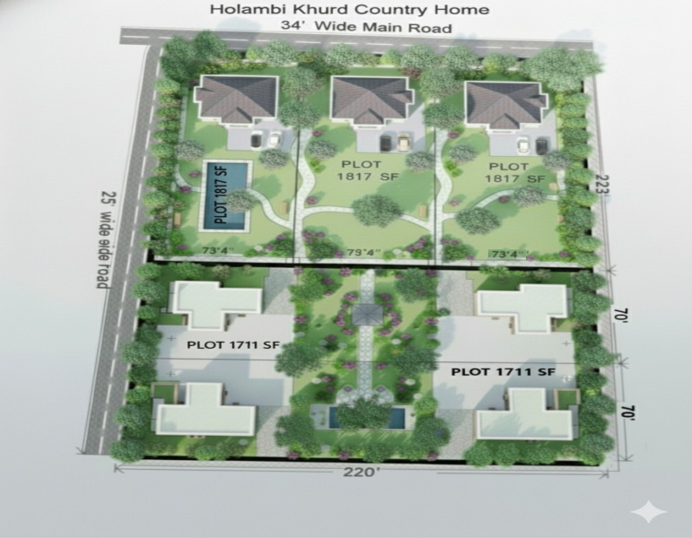  1811 Sq. Yards Agricultural/Farm Land for Sale in Holambi Kalan, Narela, Delhi