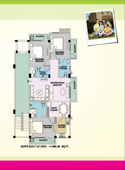 5 BHK 1480 Sq.ft. Apartment for Sale in Durgakund, Varanasi