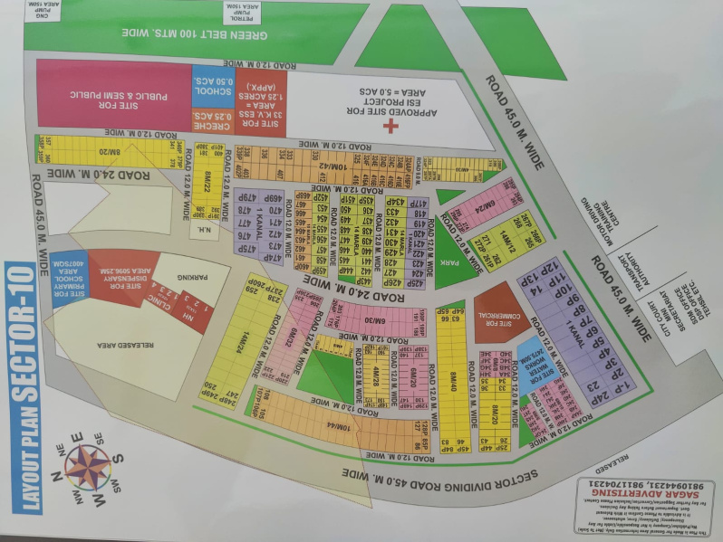  115 Sq. Yards Residential Plot for Sale in Sector 10, Bahadurgarh