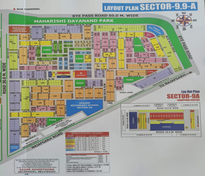  65 Sq. Yards Residential Plot for Sale in Sector 9A Bahadurgarh
