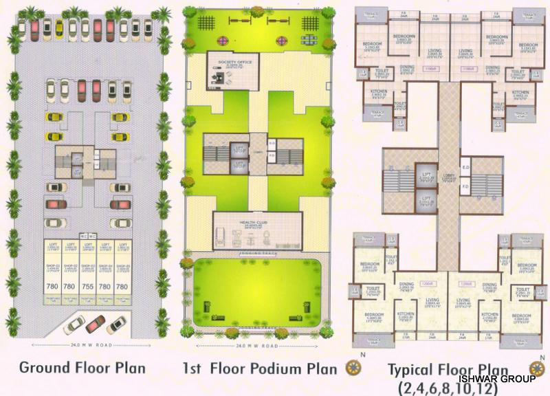 2 BHK Apartment 1200 Sq.ft. for Sale in Sector 8, Ulwe, Navi Mumbai