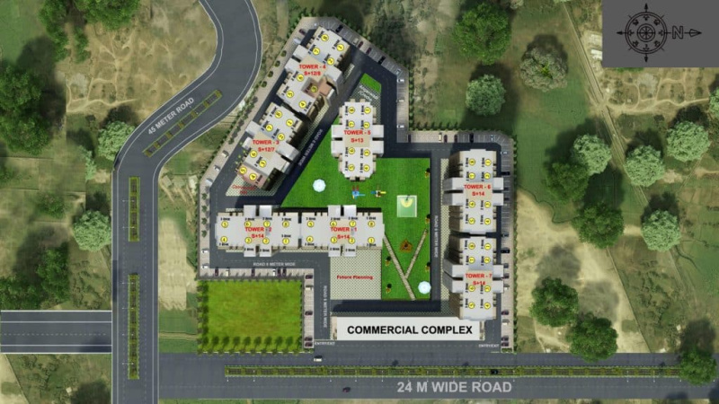 2 BHK Apartment 620 Sq.ft. for Sale in Sector 85 Faridabad