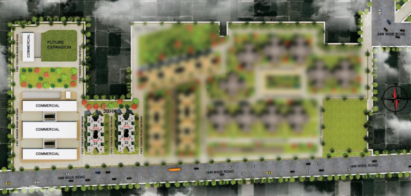 3 BHK Apartment 730 Sq.ft. for Sale in Sector 86 Faridabad
