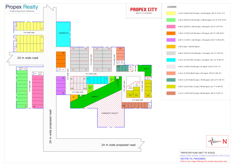  Residential Plot 114 Sq. Yards for Sale in Sector 70 Faridabad